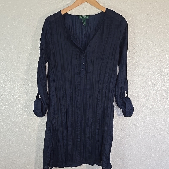 Ralph Lauren Tops - Ralph Lauren Navy Long Sleeve Tunic Top